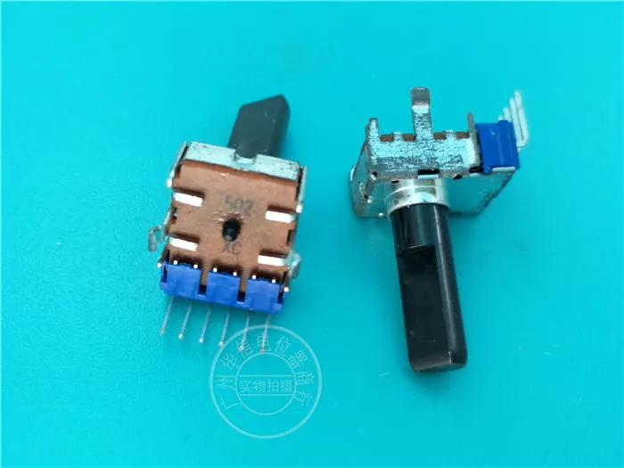 1 шт. для Японских Альп RK12L1230C4L 142, Вертикальный двойной потенциометр 502K 5K, Длина ручки 18 ММФ 6 футов