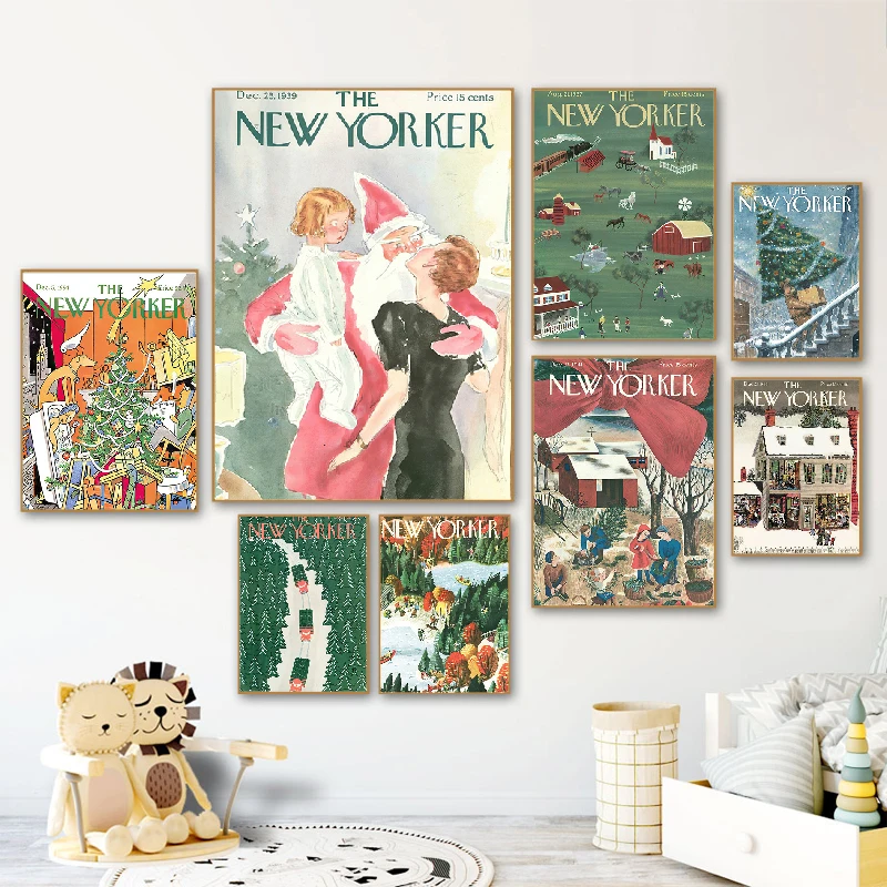 

Скандинавские буквы ретро рождественские Мультяшные гайкеры художественные настенные картины печать на холсте постер картина для детской...