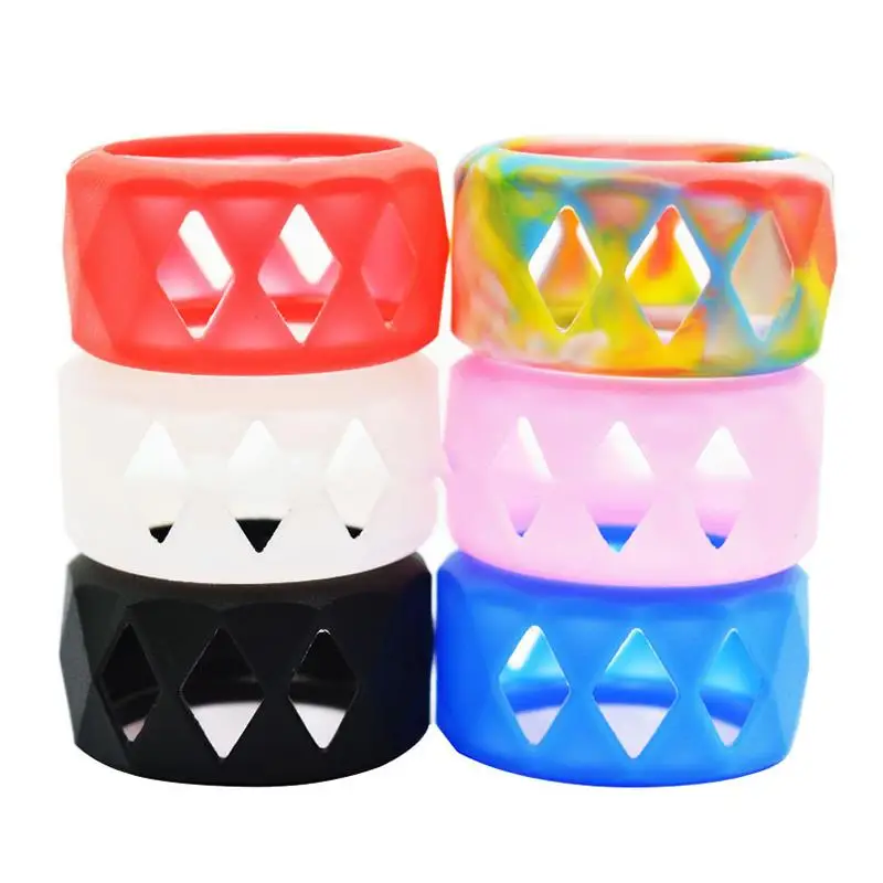 

1 шт., силиконовый разноцветный нескользящий ремешок для защиты стеклянной трубки