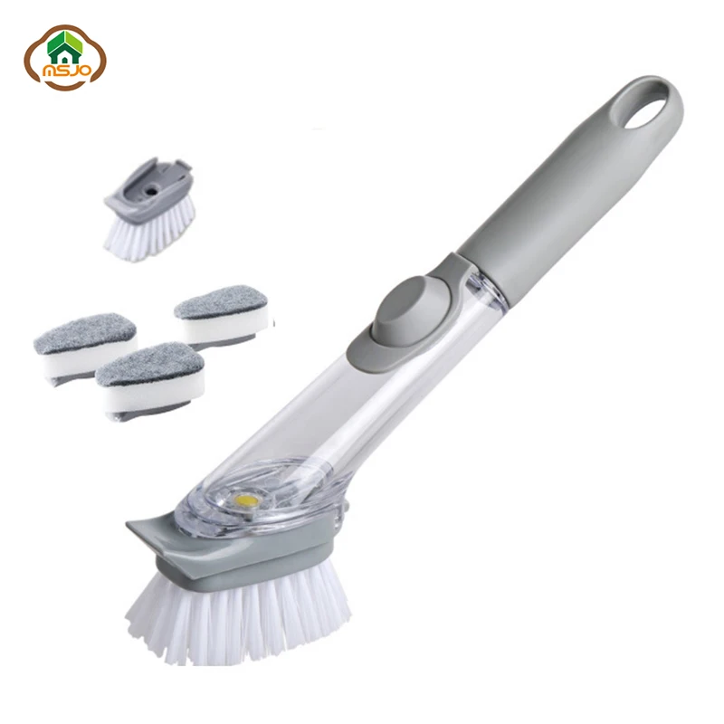 Губка диспенсер для жидкости 2 в 1|Чистящие щетки| |