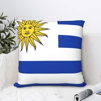 uruguay flag square pillowcase cushion cover funny zip home decorative polyester pillow case sofa seater simple 4545cm