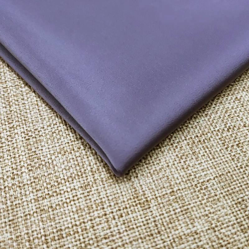 Пурпурно-серая искусственная шелковая ацетатная атласная ткань для шитья