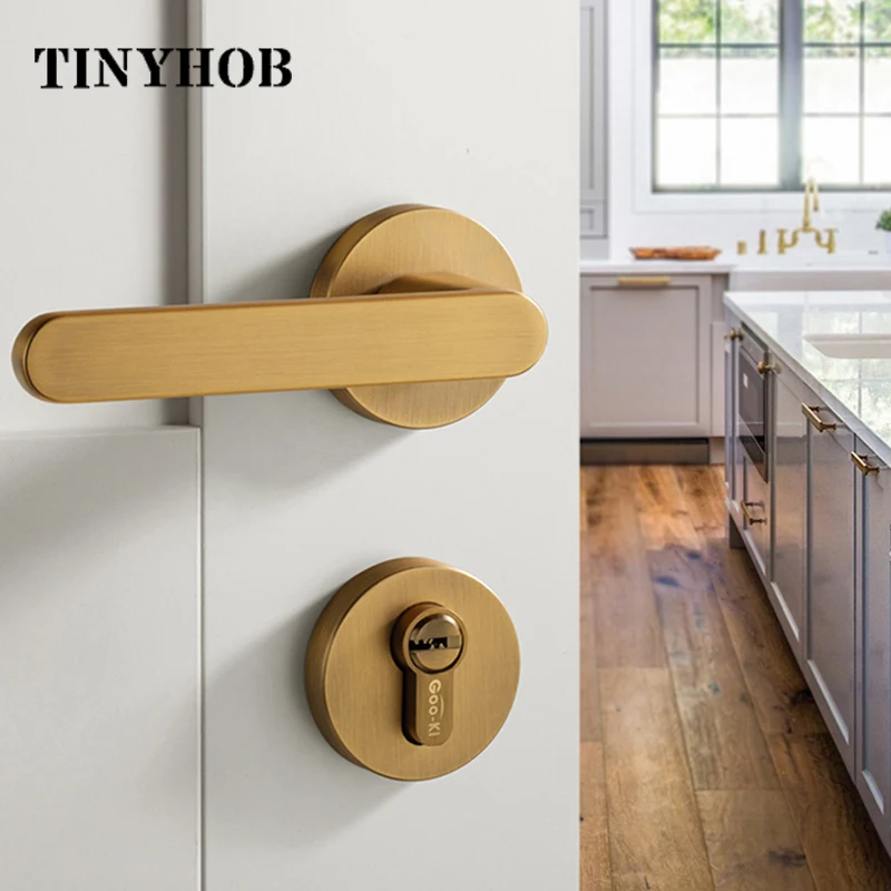 Круглая ручка двери с разрезом дверной замок из цинкового сплава в скандинавском