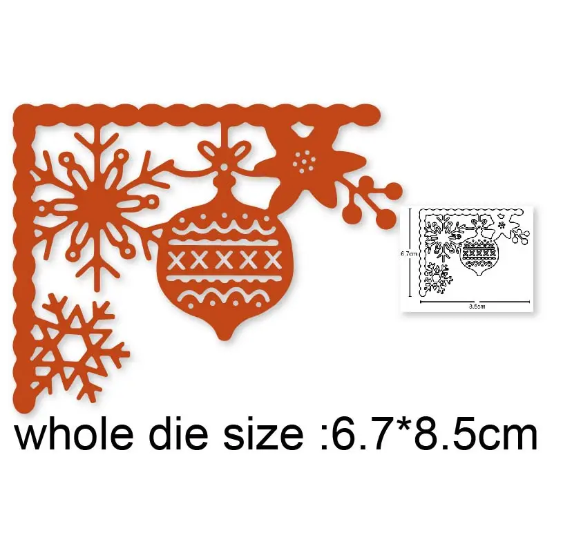 

Christmas Corner Edge border Metal Cutting Dies For New DIY Scrapbooking Album New Craft Embossing Cards