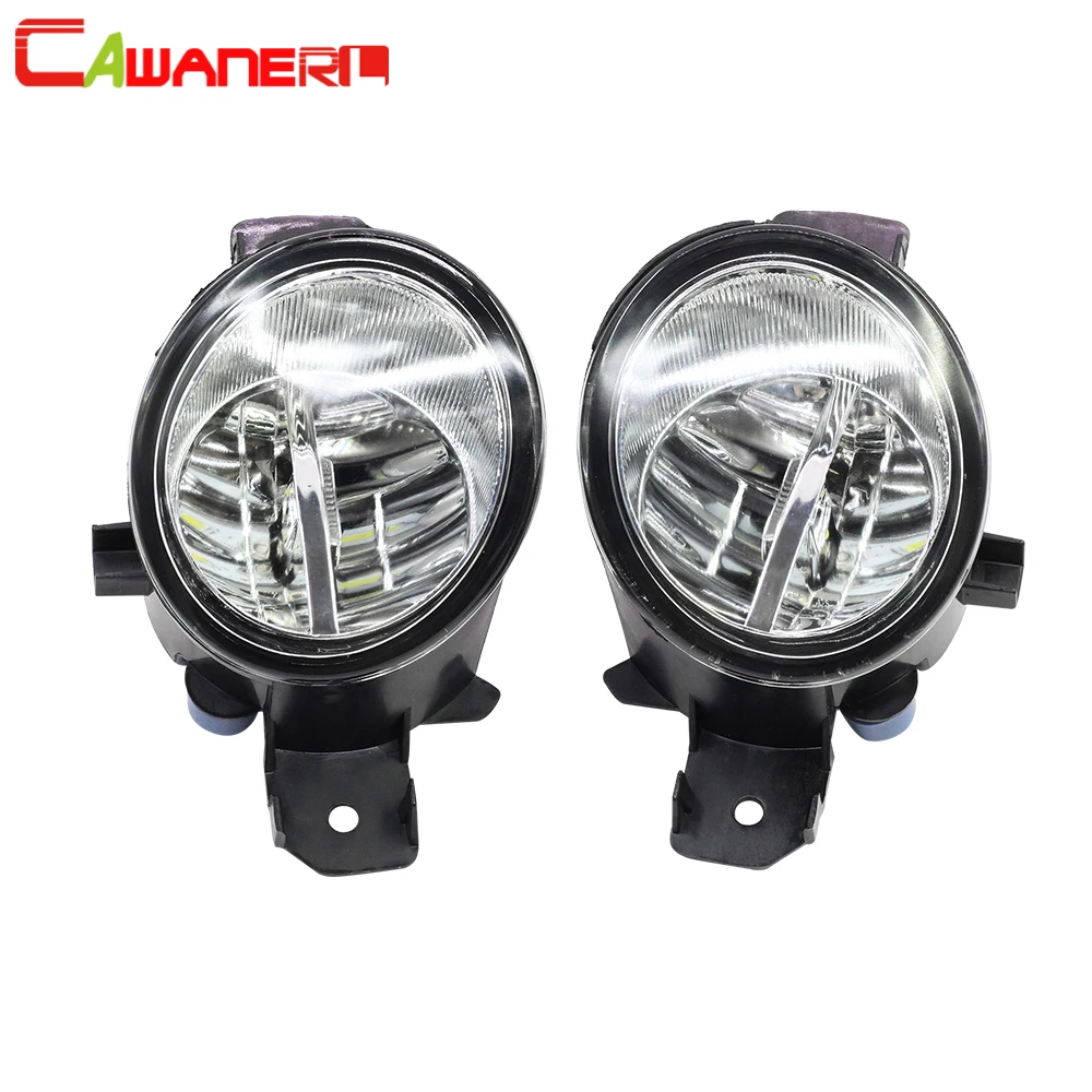 

Cawanerl 2 X Car Accessories 4000LM LED Light Right + Left Fog Light DRL Daytime Running Light 12V For Nissan Micra 2005-2015
