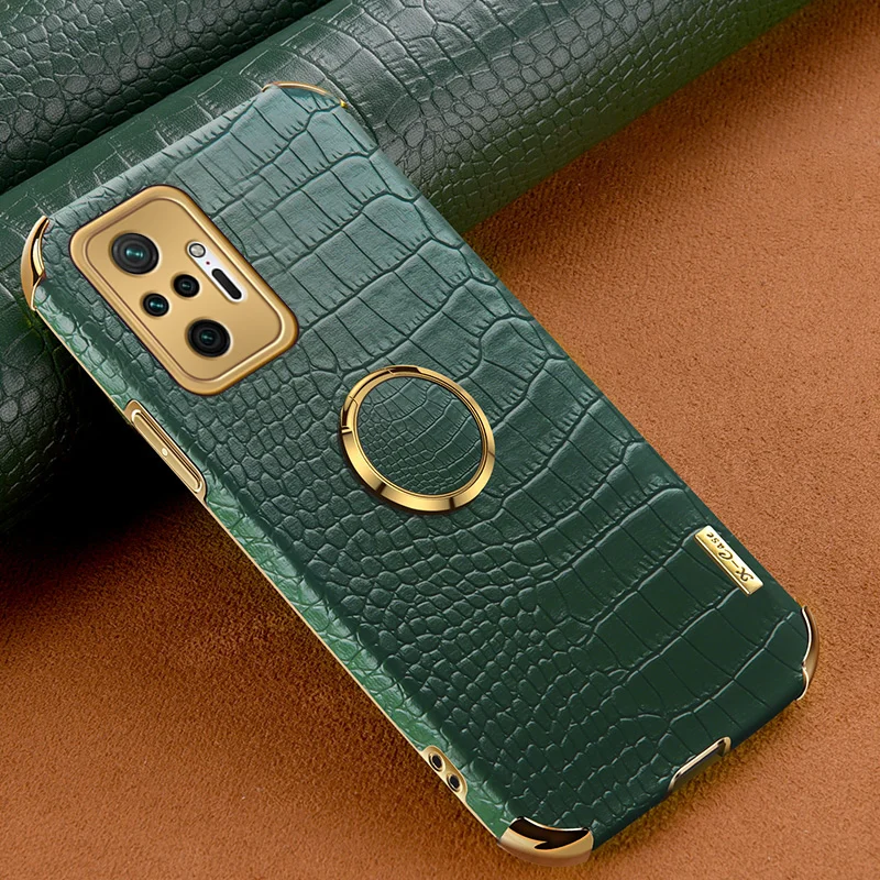 Чехол из крокодиловой кожи для Xiaomi Redmi Note 10 Pro Max pro чехлы Magent автомобильные с