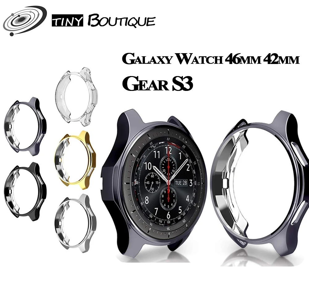 Чехол для samsung Galaxy Watch 46 мм 42 Gear S3 защита экрана Мягкий ТПУ покрытие все вокруг