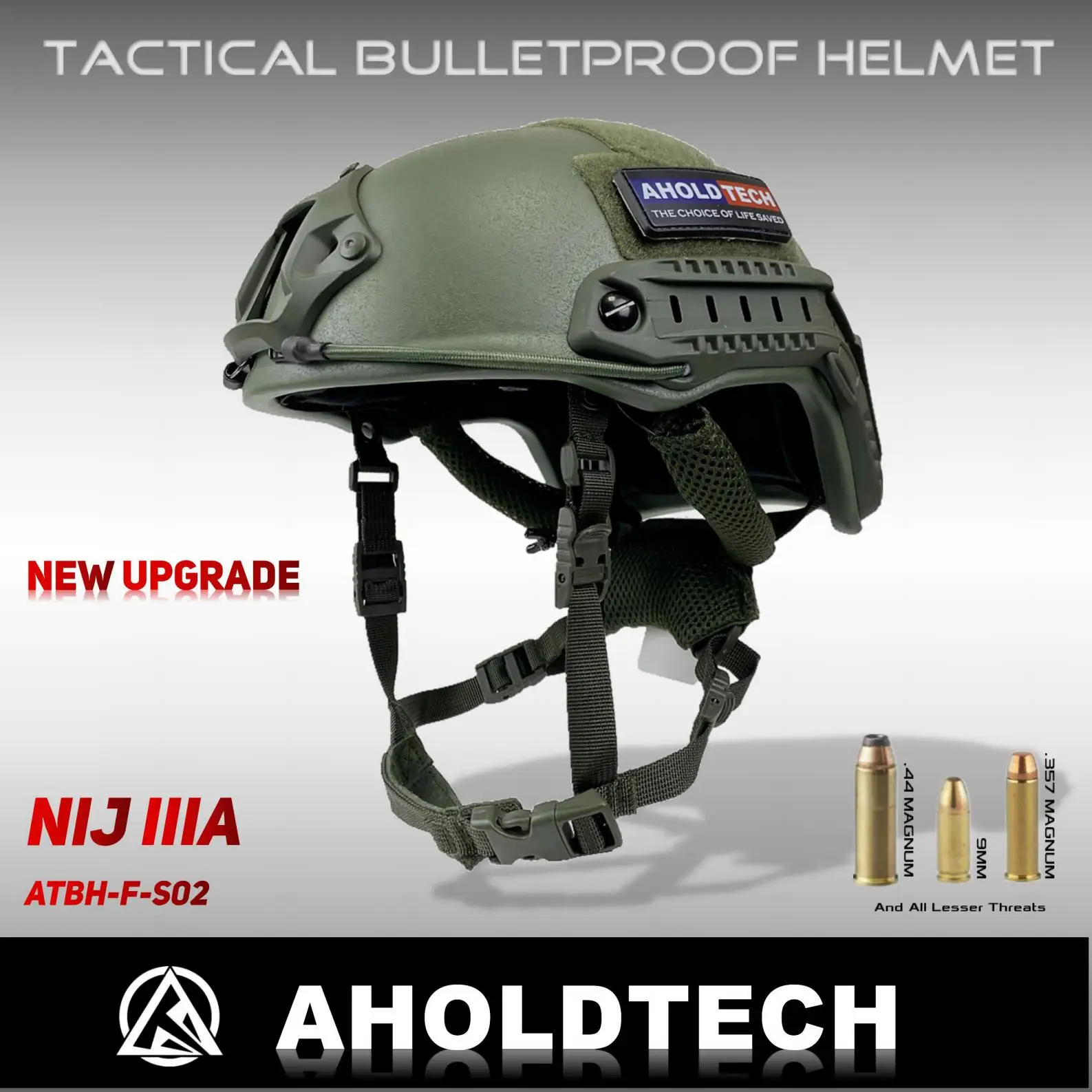 

AHOLDTECH S02 Lightweight NIJ IIIA 3A FAST High Cut CAM FIT Dial EPIC Liner Bulletproof Ballistic Tactical Army Military Helmet