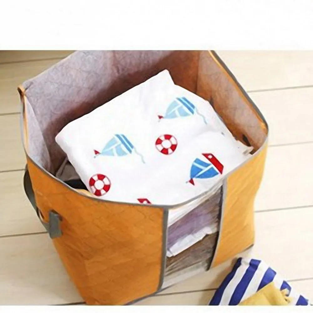 Складная сумка для хранения одежды из нетканого материала компактный