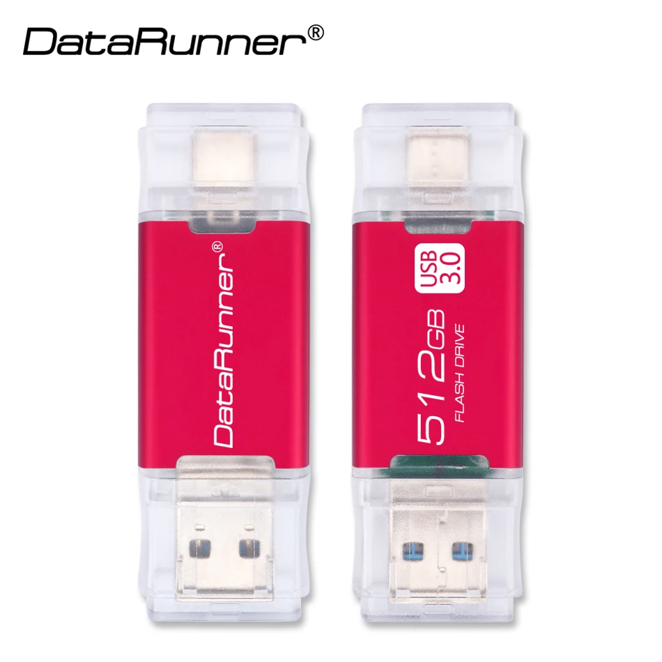 USB флеш накопитель DataRunner TYPE C 512 ГБ 256 Usb 3 0 OTG 128 Гб 64 32 Флешка флешка для устройств Type