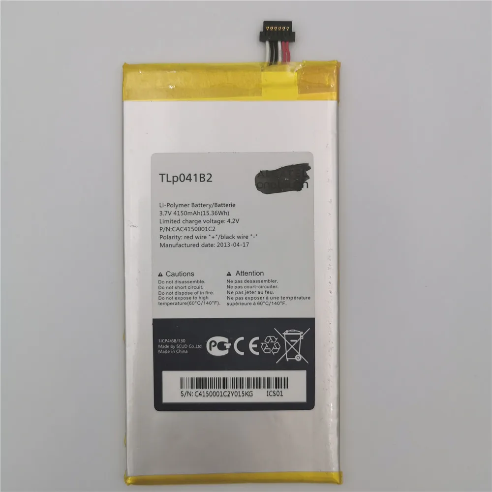 Новый 100% аккумулятор TLP041B2 для Alcatel E710 One Touch EVO 7 EVO7 HD 4150mAh Высокое качество и прочный