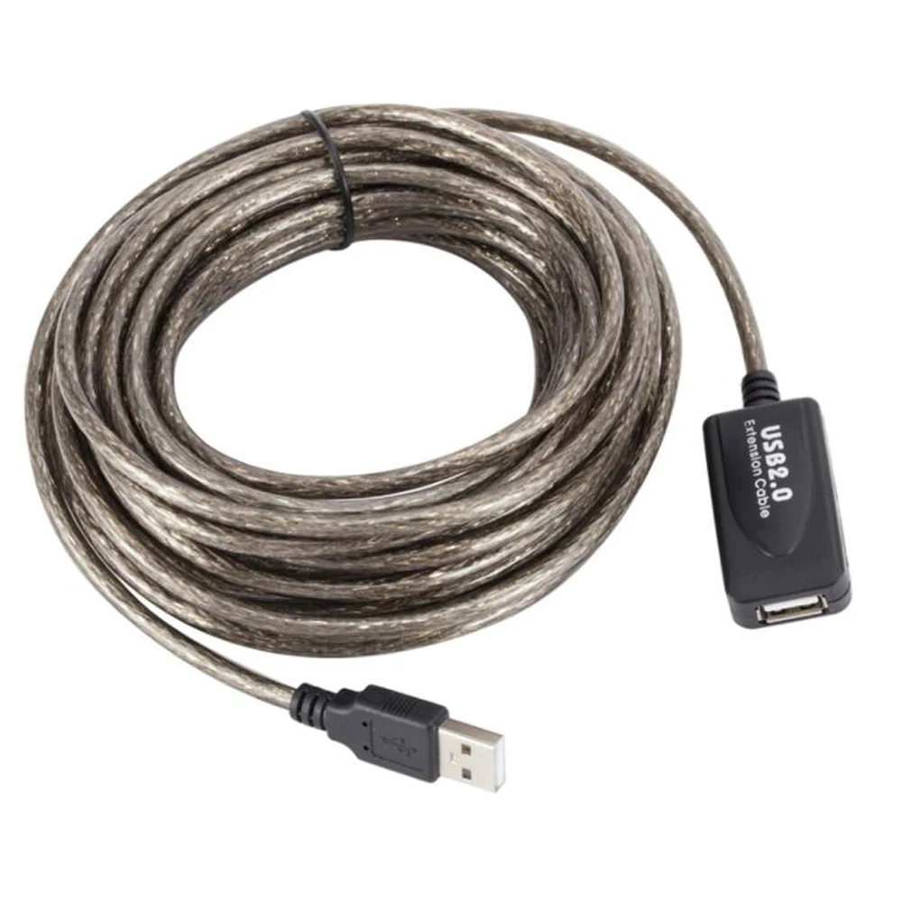3 м 5 10 15 20 25 30 USB 2 0 Удлинительный кабель штекер-гнездо Активный ретранслятор