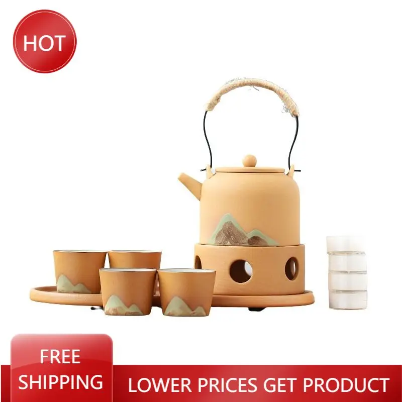 

Винтажный набор из японский чайник керамики Премиум чайная коробка самовар чайная чашка набор водяной кокер высокий чай свадебные аксессу...