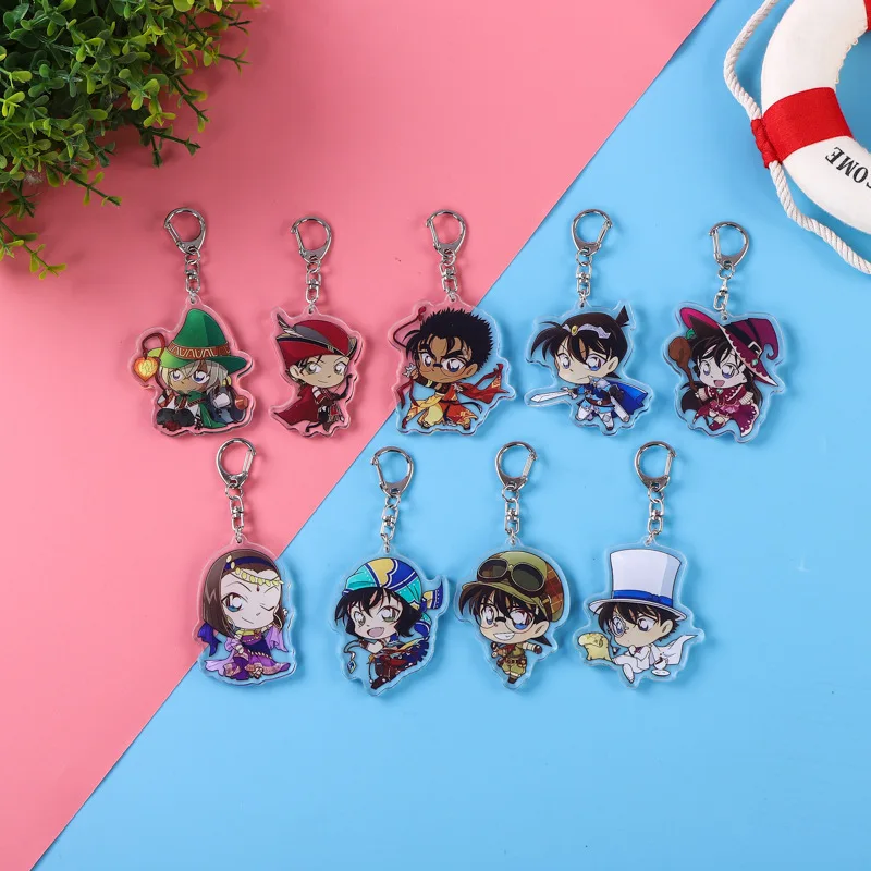 

Anime Detective Conan Keychain Cartoon Anime Figure Key chains Decor Bag Pendant Collection Model Toys for Kids Christmas Gifts