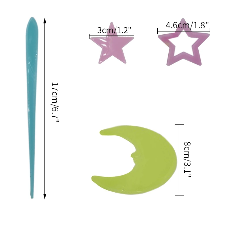 3D светящаяся наклейка для стены флуоресцентные настенные наклейки детской