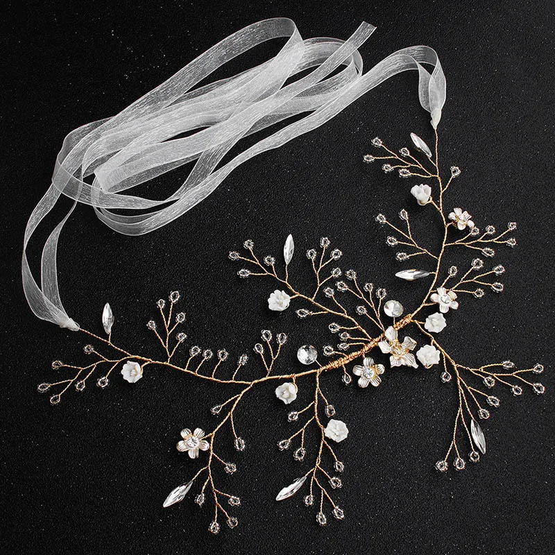 FORSEVEN изысканные хрустальные бусины полимерные ободки диадемы коронки для волос