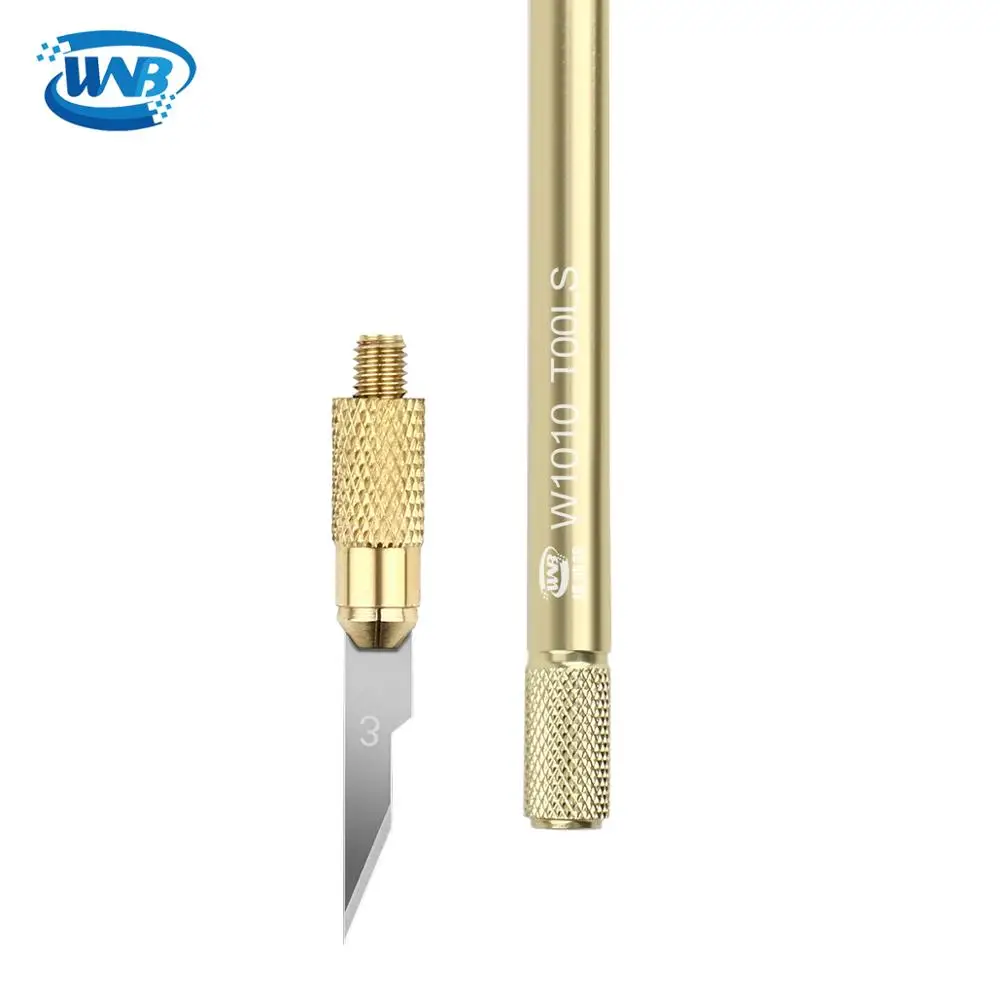 WNB Нержавеющая сталь тонкие жесткие лезвия работа Non Slip металлический нож для