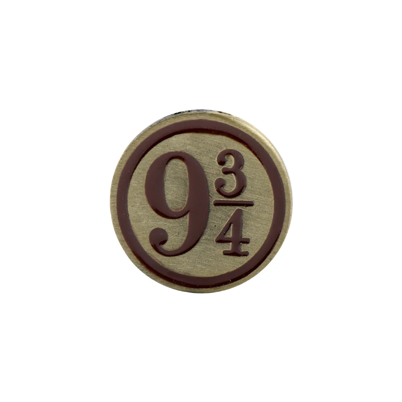 D635 Горячая hp фильм Знак школы Хогвартс на булавке брошь с милой эмалевые броши, булавки дары святить 9/3/4 книги Косплэй подарок - Окраска металла: D635