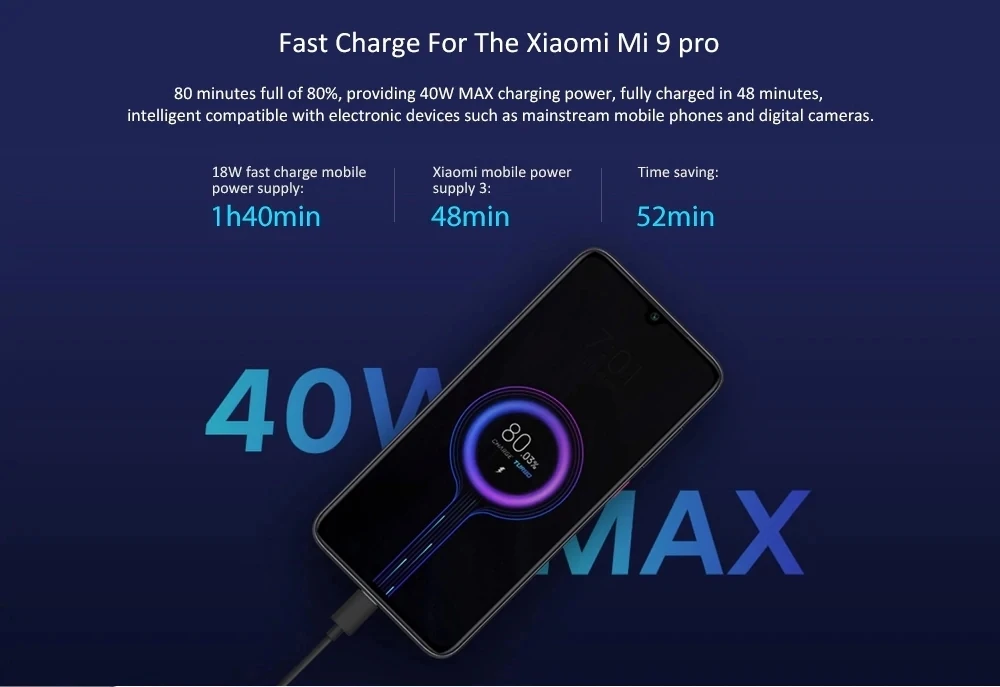 Xiaomi power Bank 3 Pro USB-C, двойной USB, 50 Вт, флэш-зарядка, 20000 мА/ч, внешняя мощность для iPhone 11 Pro, ноутбука, Xiaomi, huawei