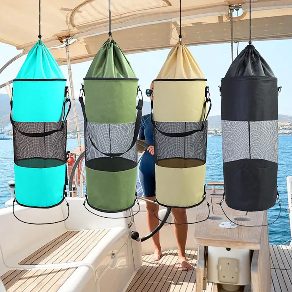 

Kayaking Garbage Bag Boat Hanging Trash Bag Portable Reusable Storage Bags On Boat Water Sports Accessories
