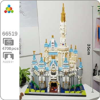 Dream Castle YZ архитектура Тадж-Махал замок пизанский Лувр Башня Халифа башня мост алмазное здание маленькие блоки игрушка без коробки - Цвет: Dream Castle