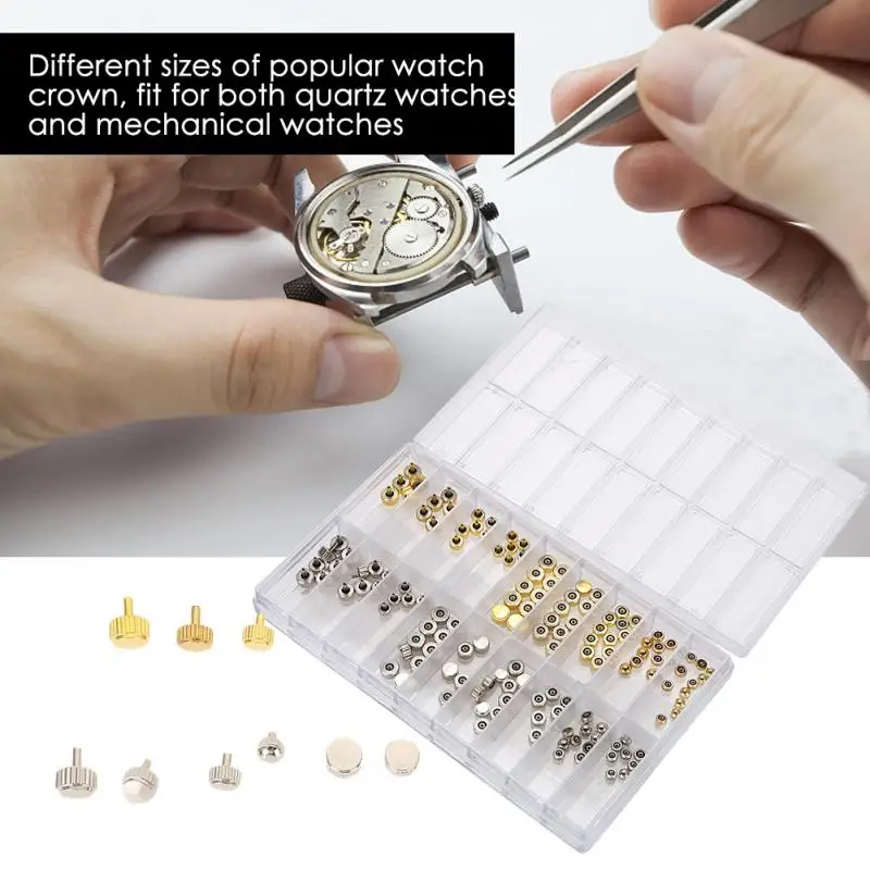 Набор деталей для часов сменных золотых и серебряных купольных аксессуары