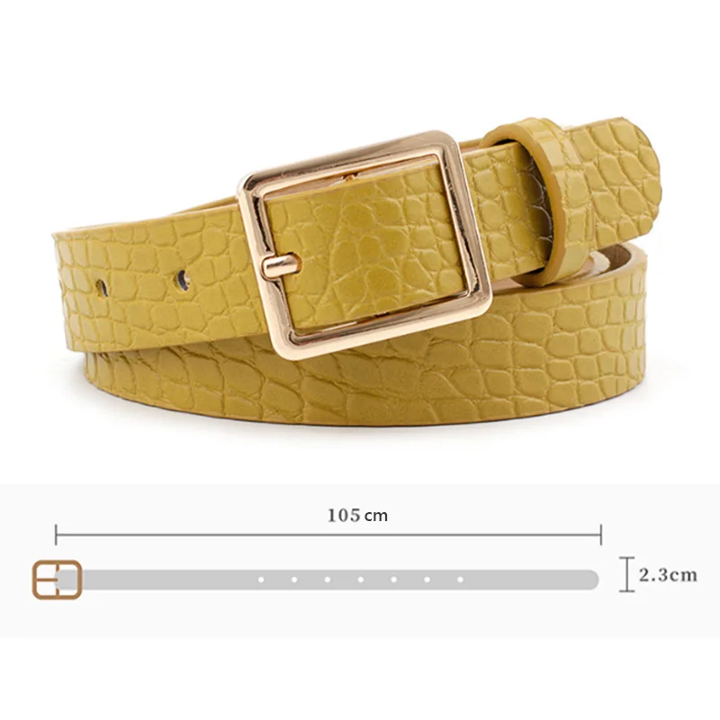 Ремень с крокодиловым узором Женский Модный Универсальный декоративный пояс