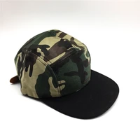camouflage baseball cap for women men with adjustable pu amry camo print 5 panels black flat brim truck cap hat