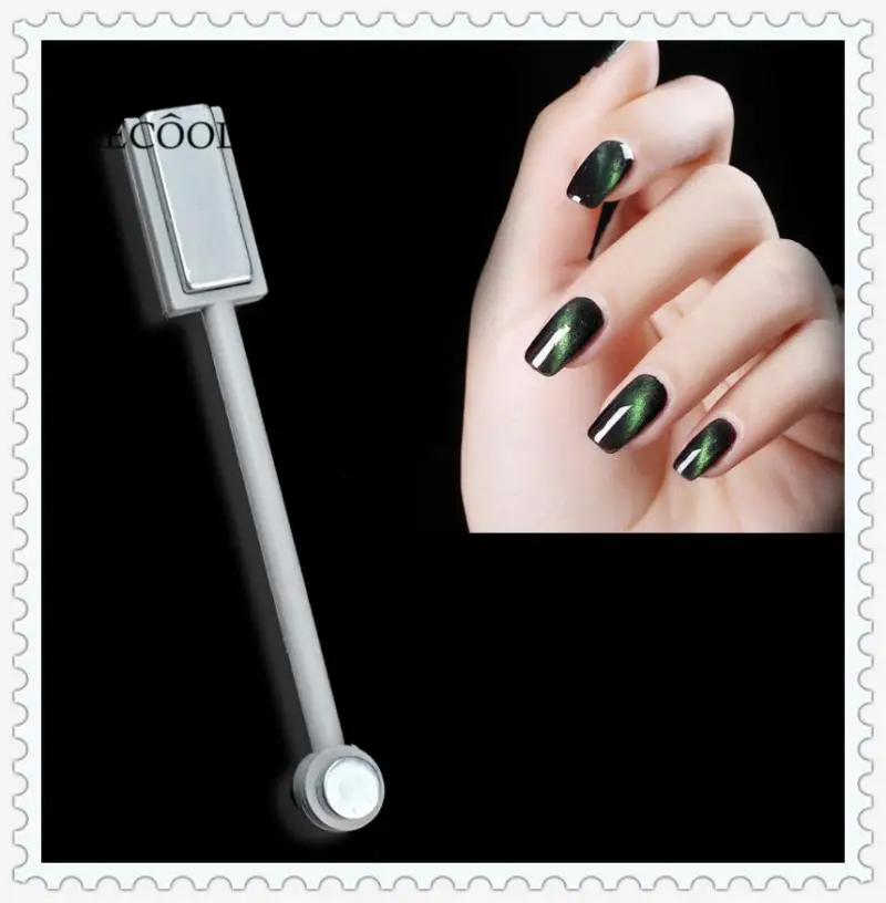 ELECOOL 1 шт. двухсторонний дизайн ногтей кошачий глаз Магнитная палочка 3D эффект