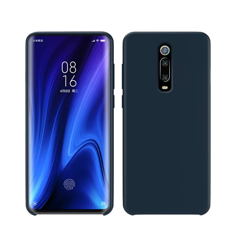 Для Red mi K20 чехол многоцветный мягкий силиконовый чехол для Xiaomi mi 9T Pro для Red mi K20 Pro Чехол глобальная Защита задняя крышка - Цвет: Темно-синий