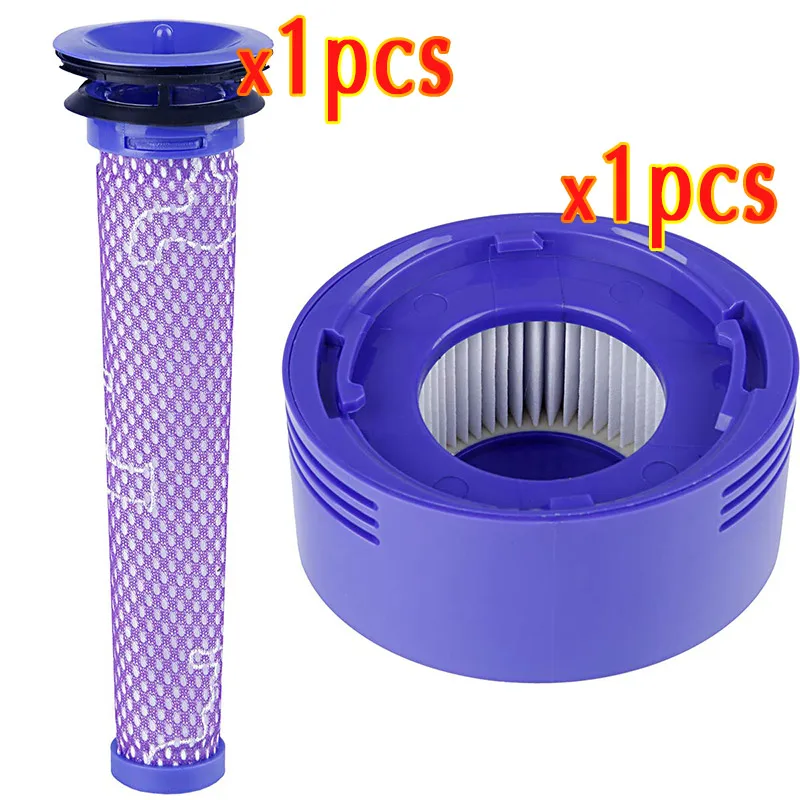 2pcs filter Набор вакуумных фильтров, предфильтры HEPA Post-фильтры, совместимые с Dyson V7 V8, абсолютные беспроводные вакуумные насосы для животных, запасные части для замены - Цвет: 2pcs filter