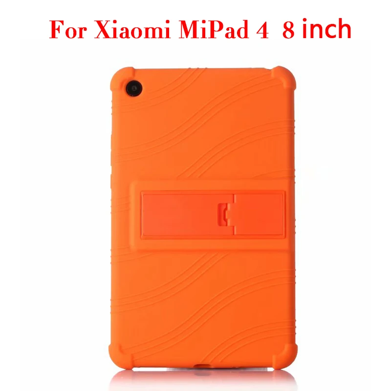 mipad4 8 orange Силиконовый чехол для Xiaomi mi Pad 4 mi Pad4 mi pad 4 8," планшетный ПК Защитный чехол для Xiaomi mi Pad 4 plus mi Pad 4 plus 10,1" - Цвет: mipad4 8 orange