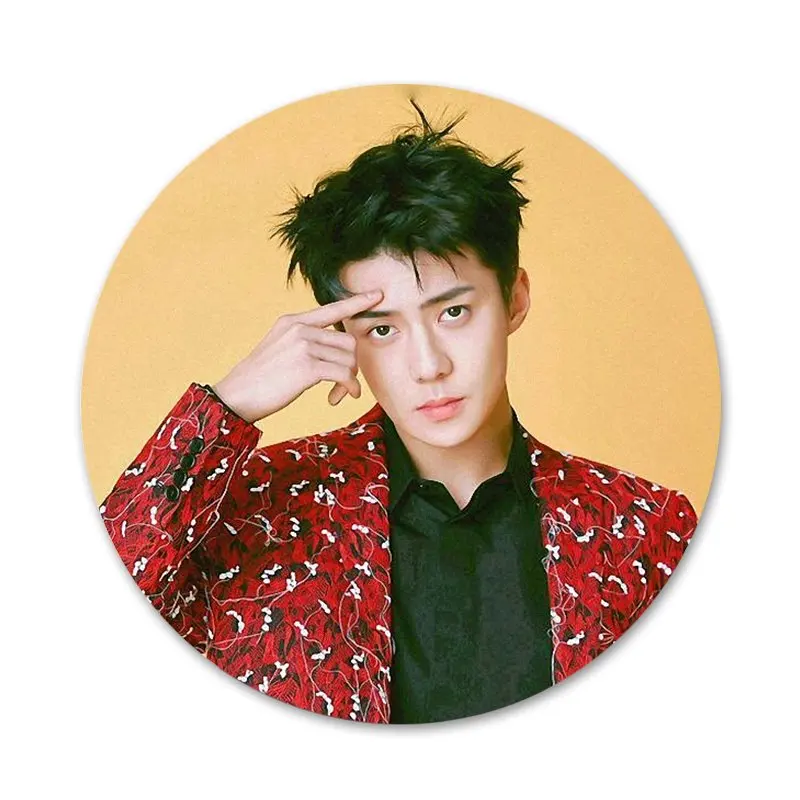 SEHUN CHANYEOL EXO Badge Brooch Pin Accessories For Clothes Backpack Decoration gift |
