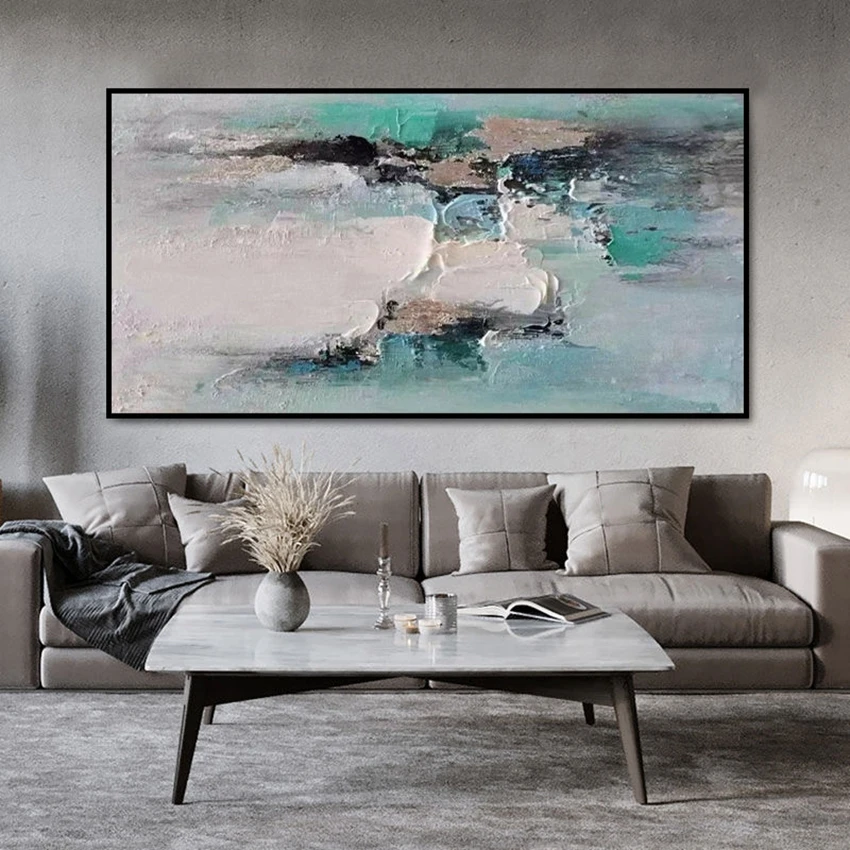 

Oil Painting On Canvas Handmade Abstract Home Decor Salon Art Hanging Poster Living Room Bedroom Restaurant Sofa Interior Mural