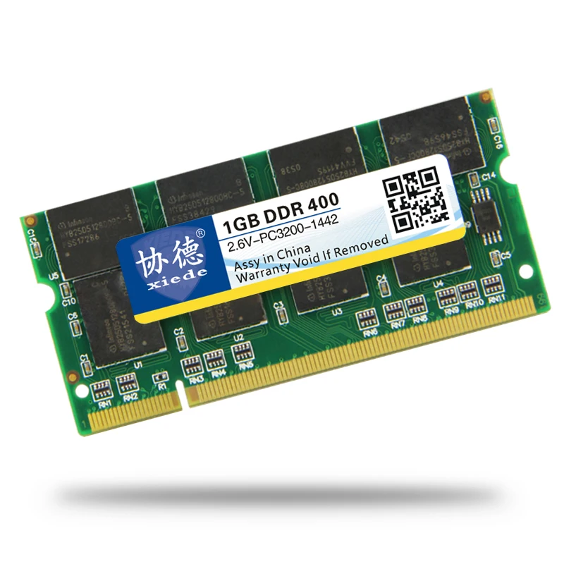 Память xiede для ноутбука ОЗУ DDR 400 МГц 333 266 PC 3200 1 ГБ 512 Мб память Sodimm совместимая с DDR1