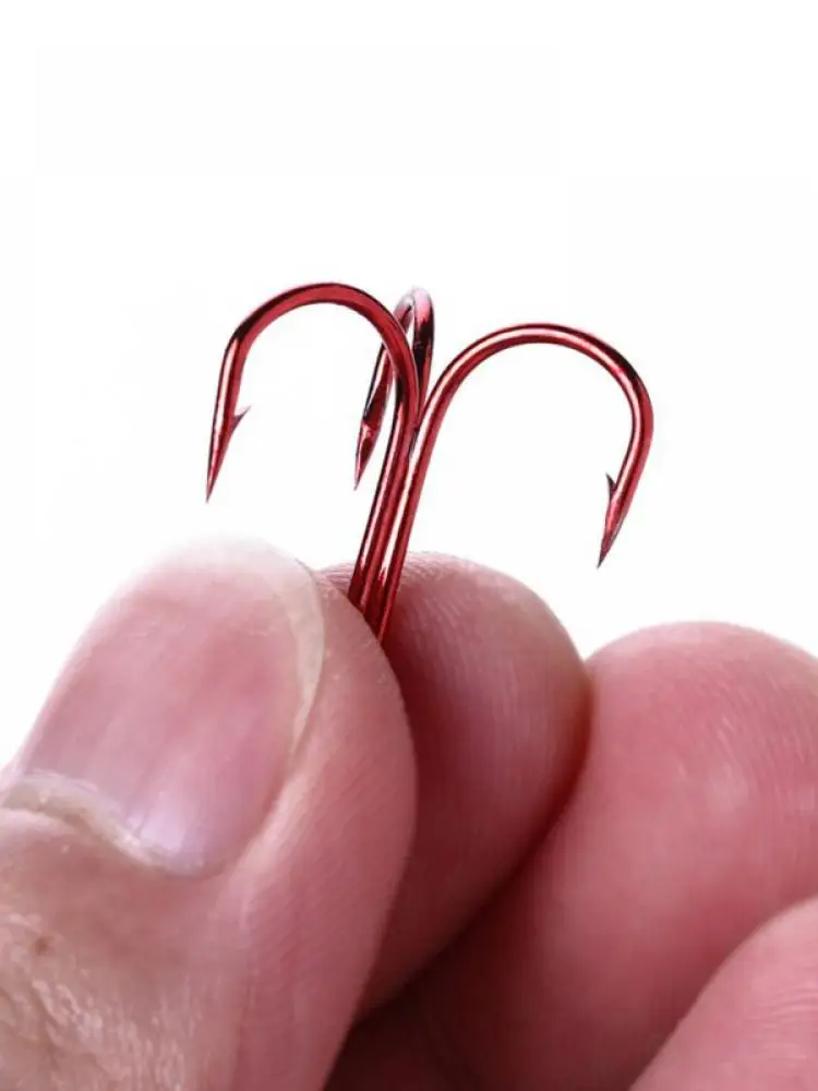 

20PCS Anchor hook string hook line set fish hook times lure three fork three claw hook Artificial Fish Shape Freshwater Bait