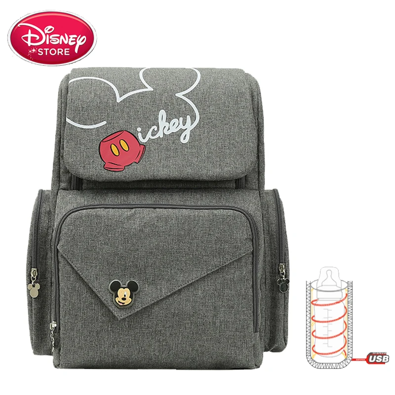 Disney сумка рюкзак с USB подогревом для мамы и ребенка сумки беременных из