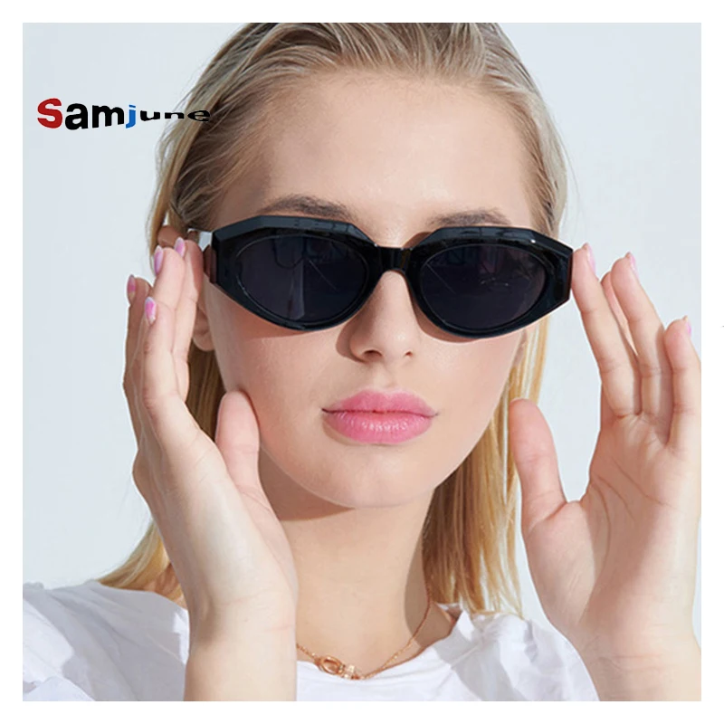 

Модные женские солнцезащитные очки Samjune маленькая оправа кошачий глаз женские солнцезащитные очки для улицы женские очки