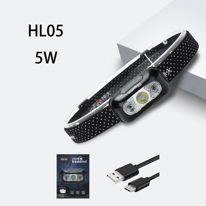 Налобный фонарь HL05 1000lm светодиодный налобный Фонари USB головной светильник лампа