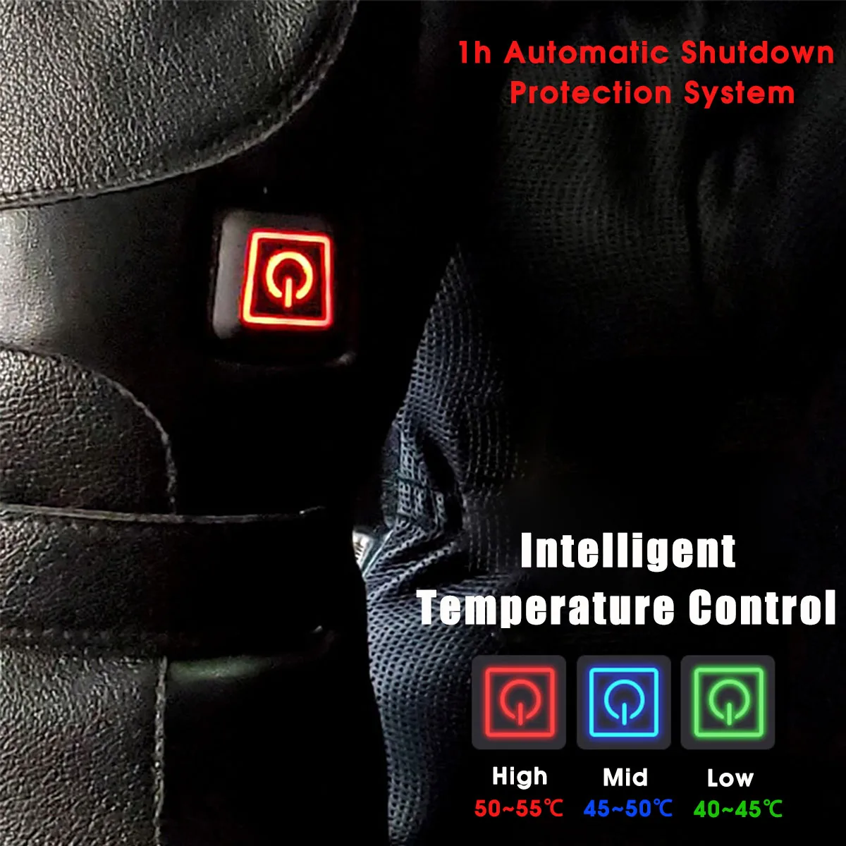 Перчатки для езды на мотоцикле с подогревом перезаряжаемый аккумулятор