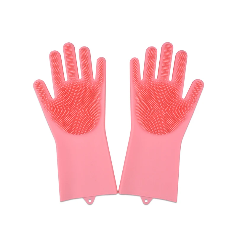 Wonderlife Волшебные силиконовые резиновые перчатки для мытья щетка посуды