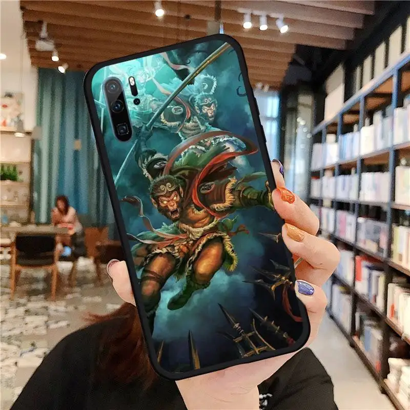 

Monkey King Sun Wukong Phone Case For Huawei honor Mate P 9 10 20 30 40 Pro 10i 7 8 a x Lite nova 5t Soft silicone funda