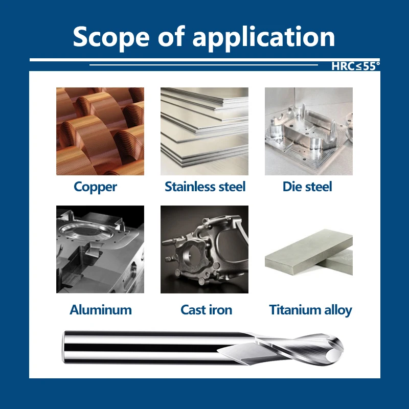 2 фрезы Концевая фреза вольфрамовая твердосплавная Фрезы с ЧПУ сверло для