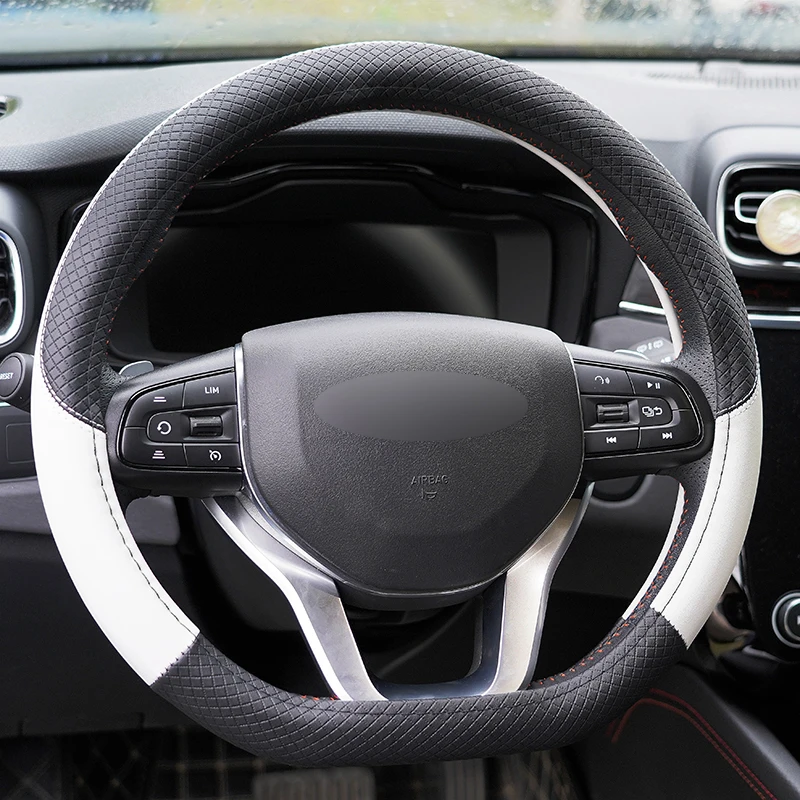 Автомобильный чехол на руль D-образной формы универсальный модный нескользящий
