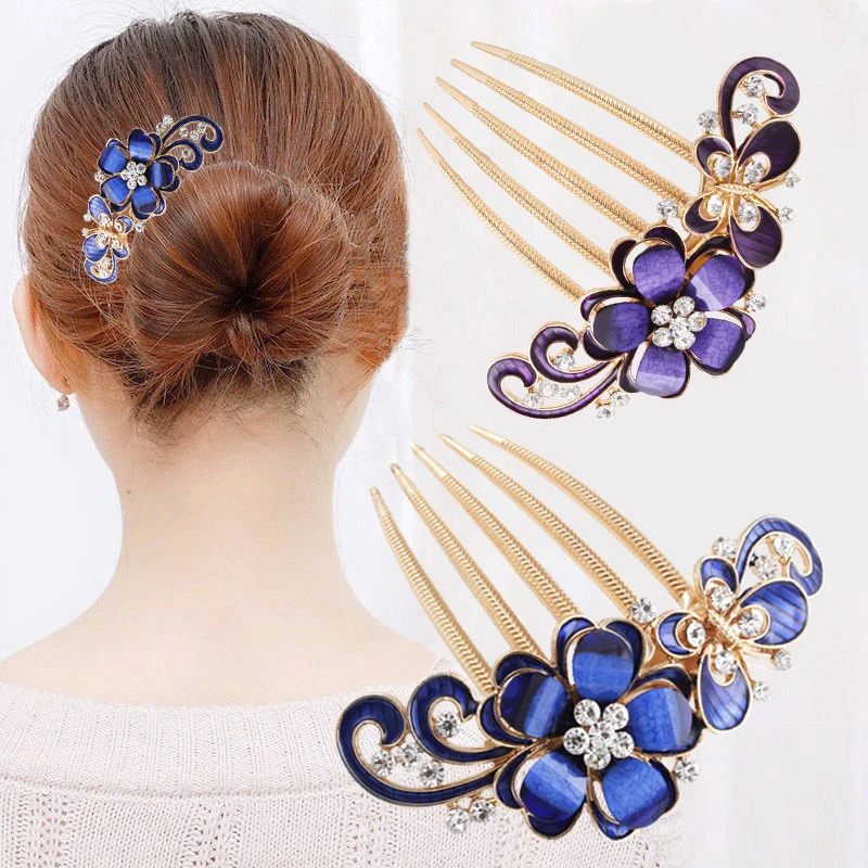 

Popular New Style Bridal Hair Accessory Exquisite Rhinestone Board Insert Comb