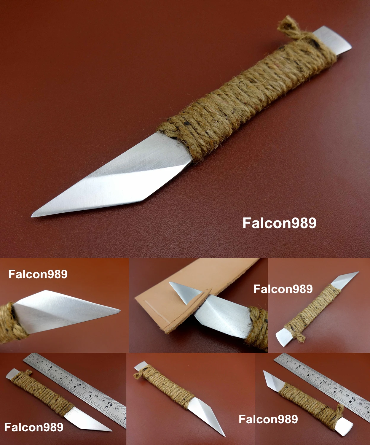 9 видов кожевенного ремесла швейцарская сталь универсальный нож Skiver отделка