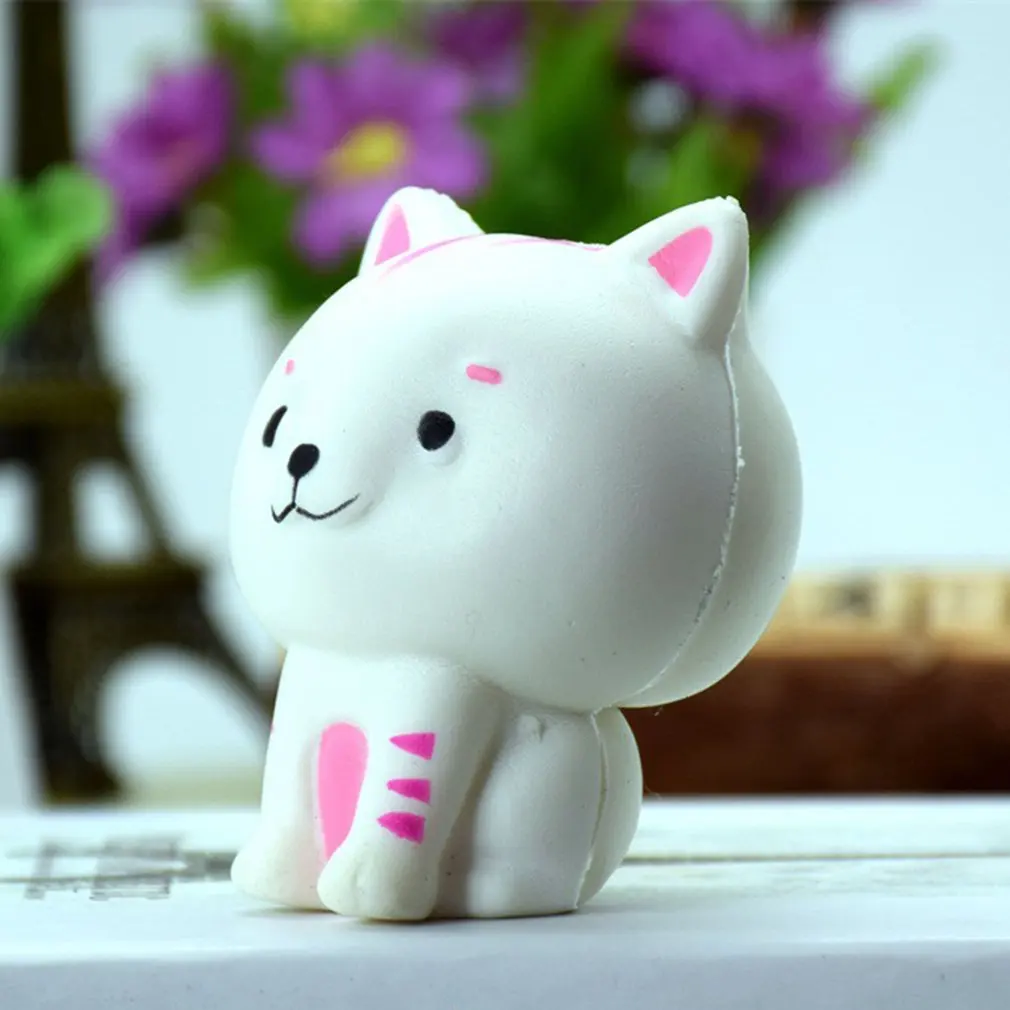 Слайм игрушки маленький кот Форма Мягкий медленно Восстанавливающий форму