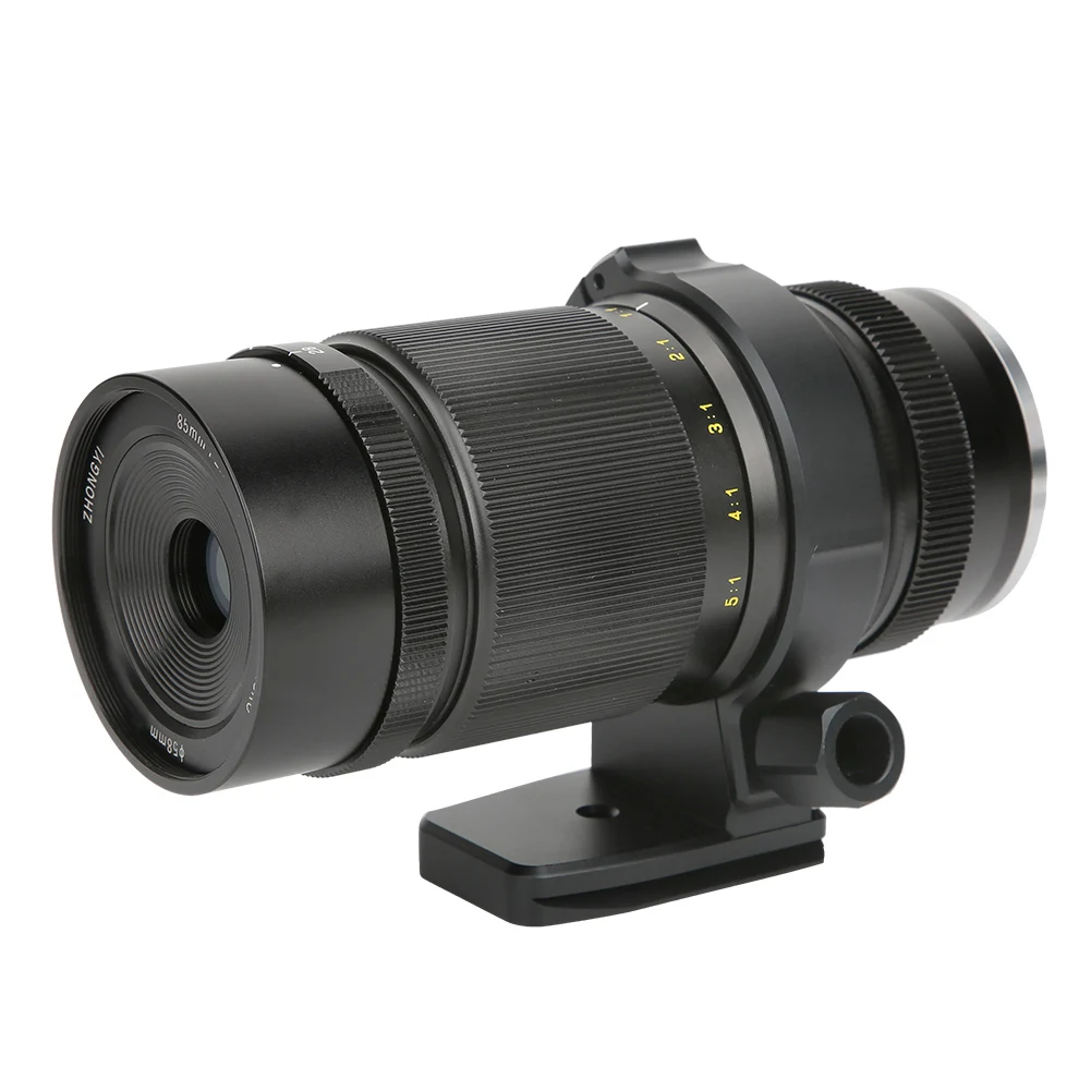 ZHONGYI 85 мм F2.8 алюминиевый сплав 1X 5X Большая диафрагма ручная фокусировка супер