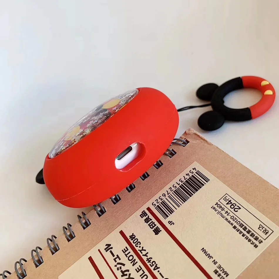 Чехол для наушников Apple Airpods 1, милый мультяшный чехол для Airpods 2, чехол с фруктами, клубничками, персиками, чехол для наушников, чехол с кольцом