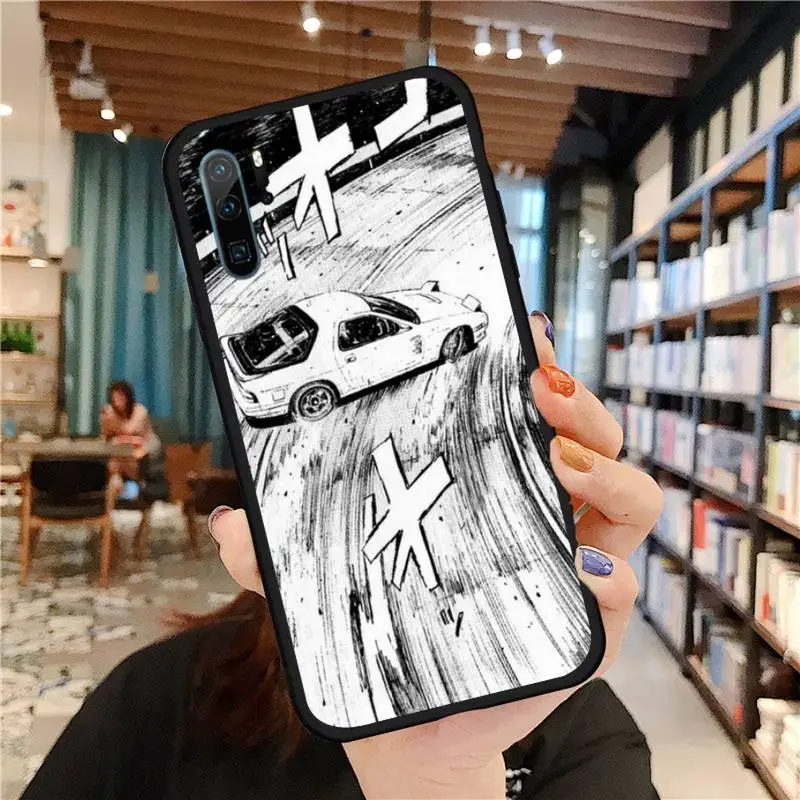 

Cartoon initial d JDM Drift Phone Case For Huawei honor Mate P 9 10 20 30 40 Pro 10i 7 8 a x Lite nova 5t